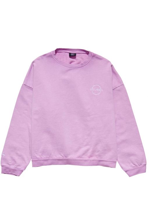 Stussy Womens City Circle OS Crew Leisure Sets Red - JAUGL5419